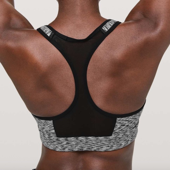 Lululemon Speed Up Bra Spaced Out Space Dye Black and White Size 4 - Picture 2 of 5